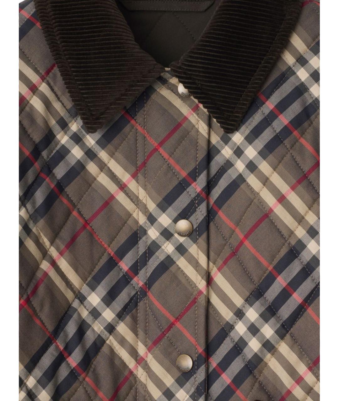 BURBERRY Коричневая хлопковая куртка, фото 2