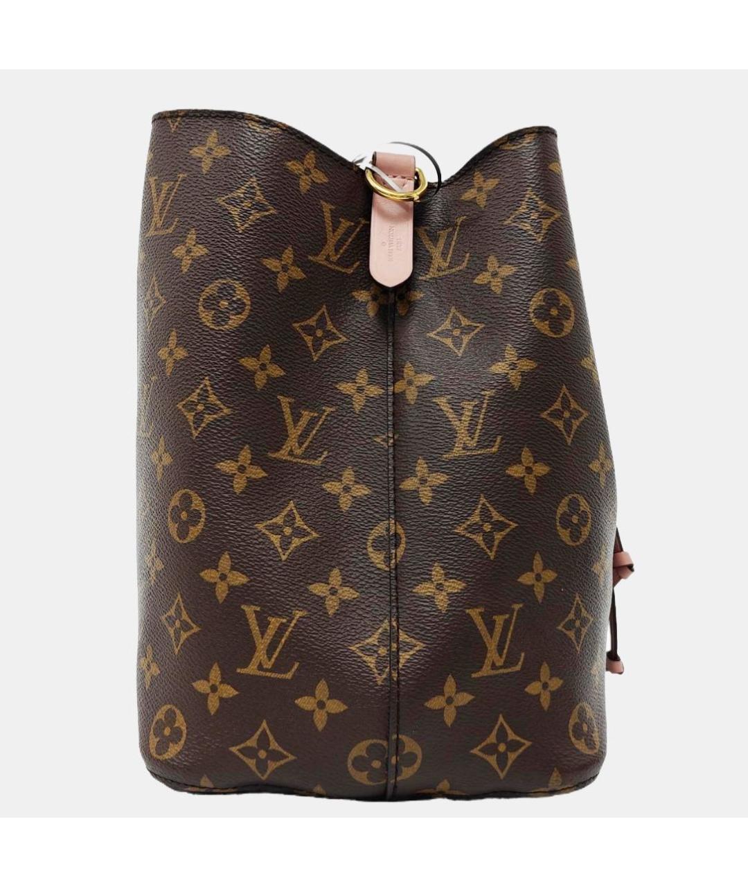 LOUIS VUITTON Коричневая кожаная сумка тоут, фото 3