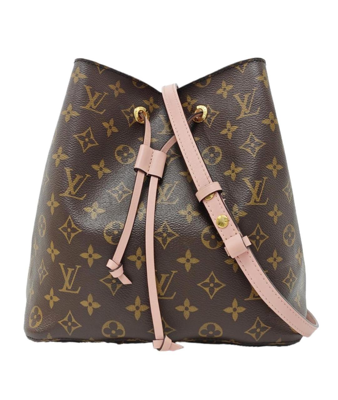 LOUIS VUITTON Коричневая кожаная сумка тоут, фото 1