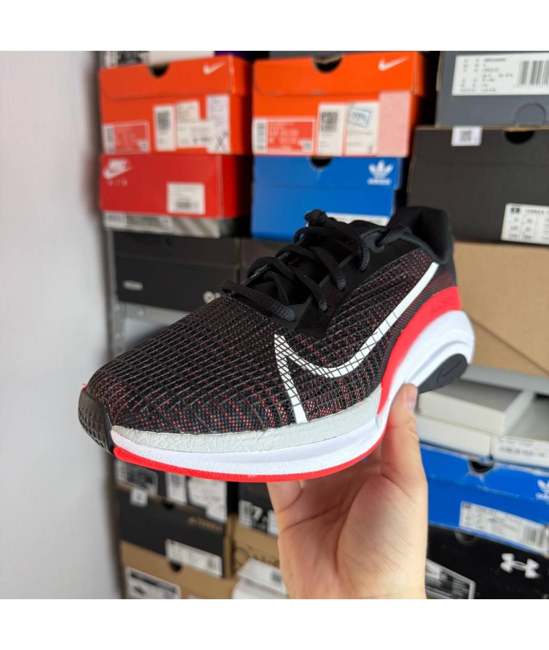 NIKE Черные низкие кроссовки / кеды, фото 2