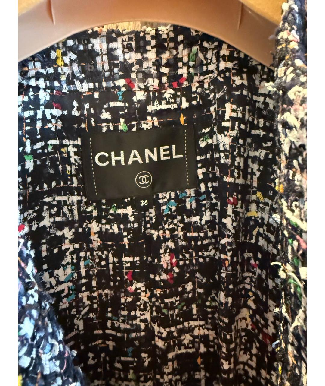 CHANEL Мульти твидовый жакет/пиджак, фото 3