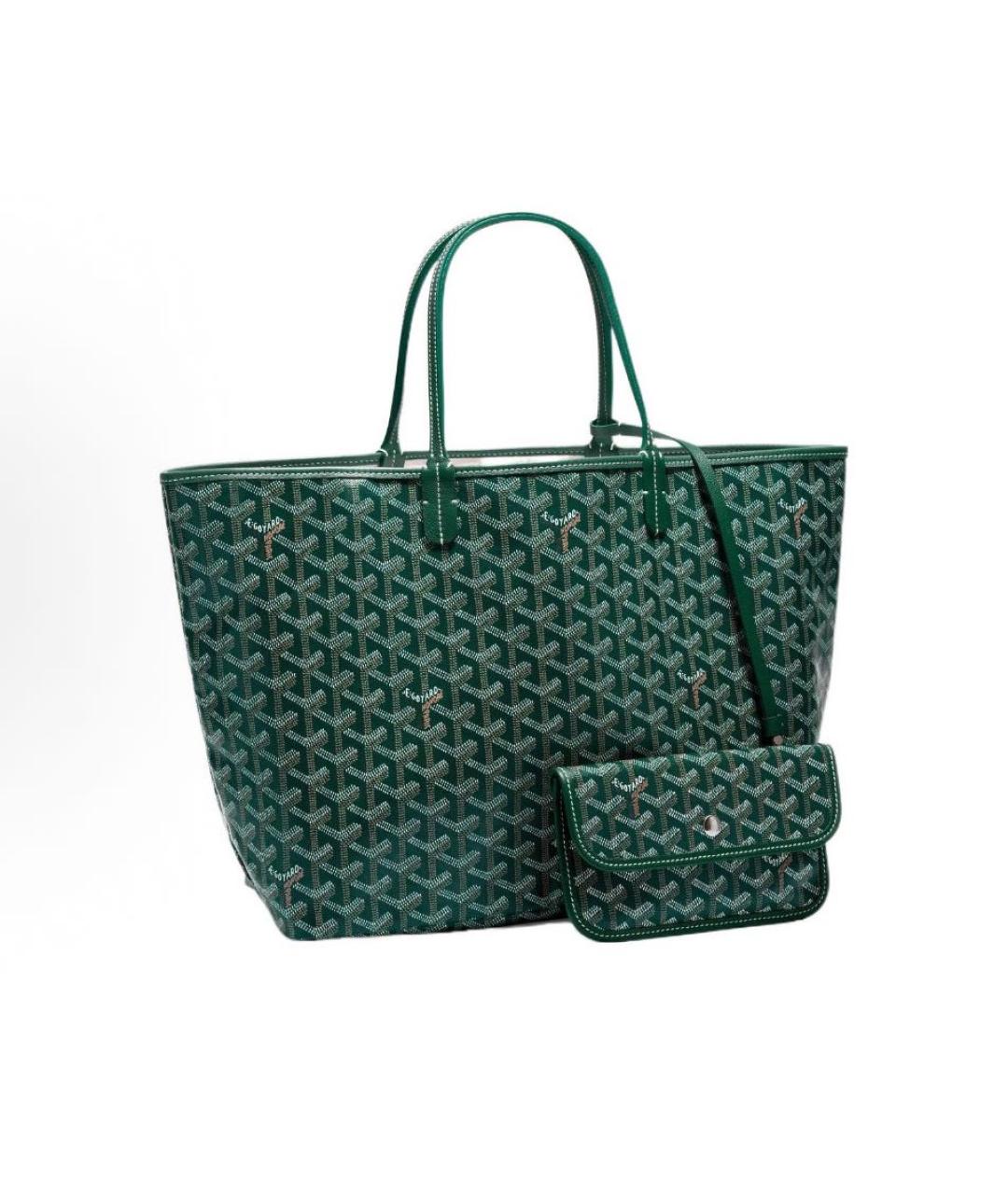 GOYARD Зеленая сумка тоут, фото 6