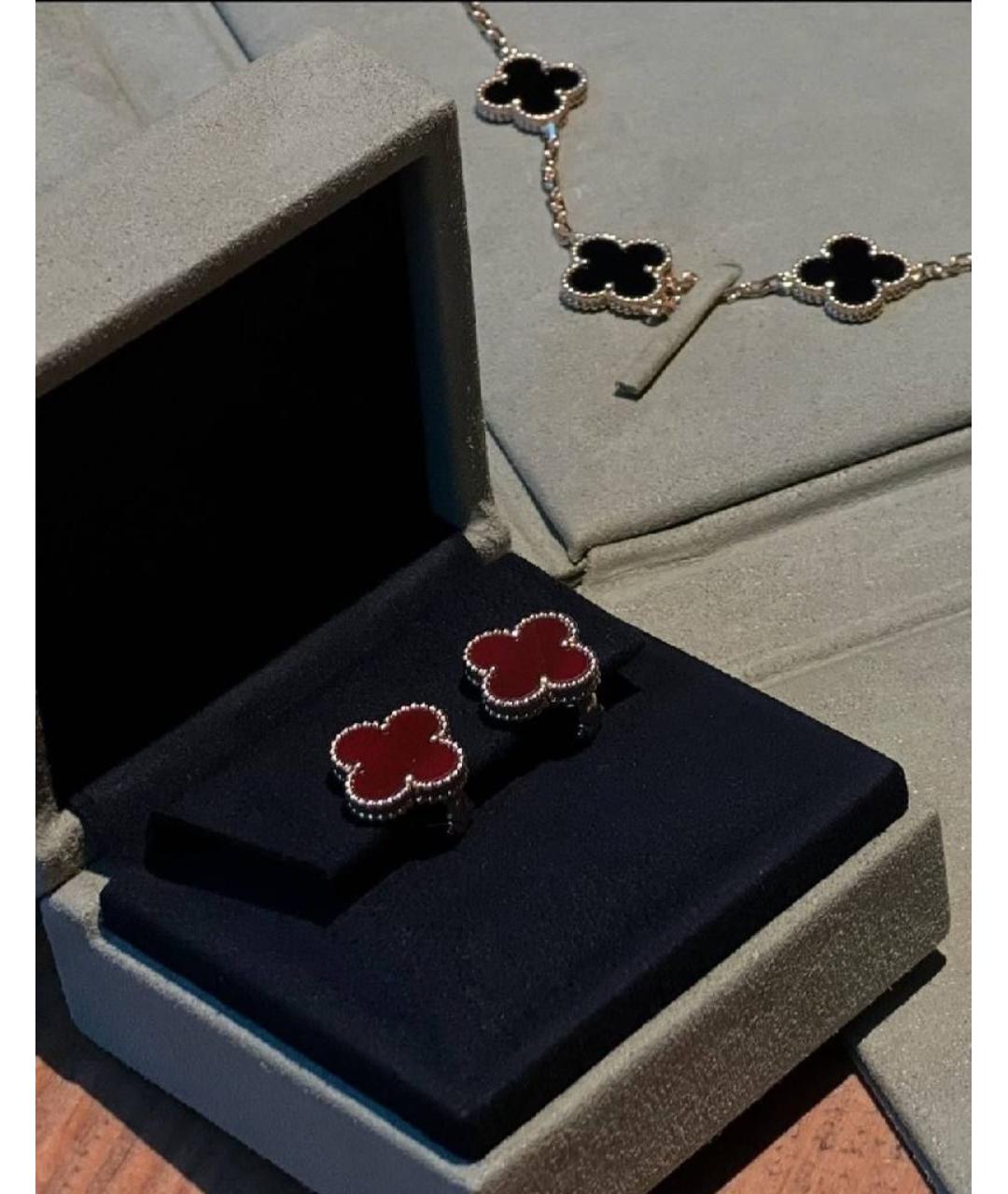 VAN CLEEF & ARPELS Красные серьги из желтого золота, фото 2