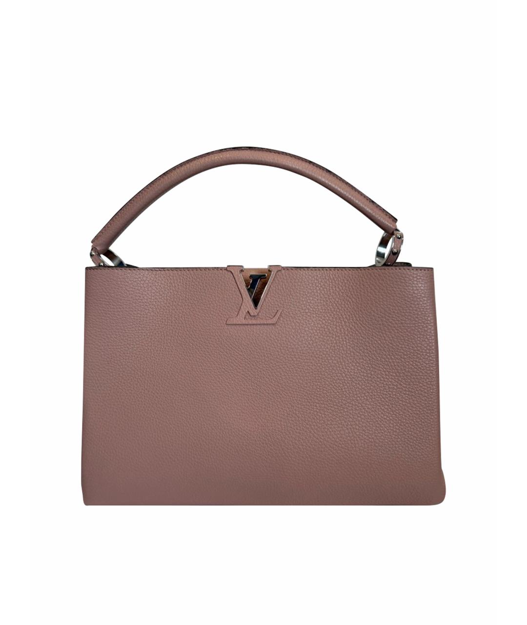 LOUIS VUITTON Розовая кожаная сумка тоут, фото 1