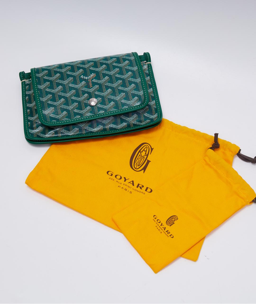 GOYARD Зеленая кожаная сумка через плечо, фото 2
