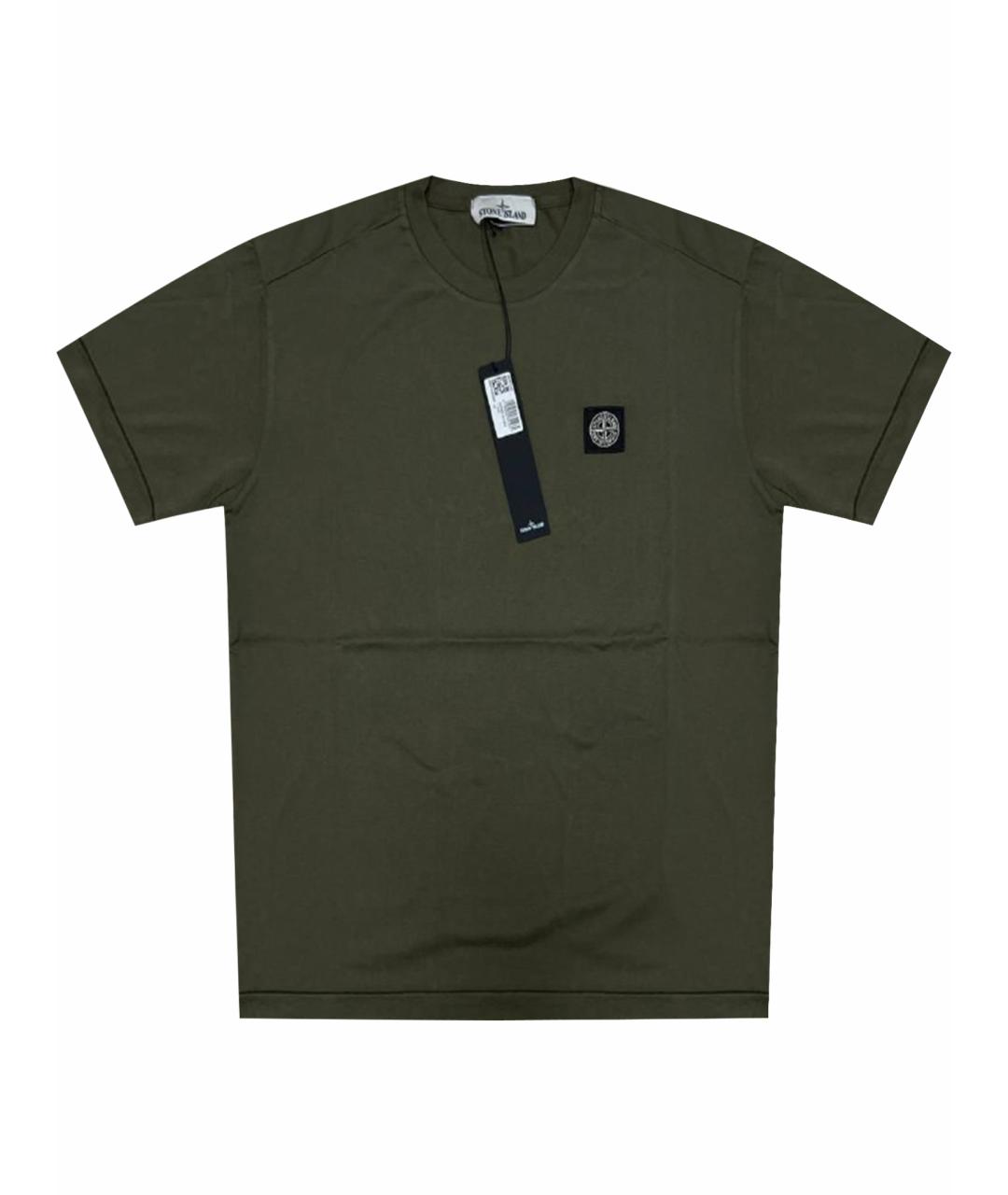 STONE ISLAND Хаки футболка, фото 1