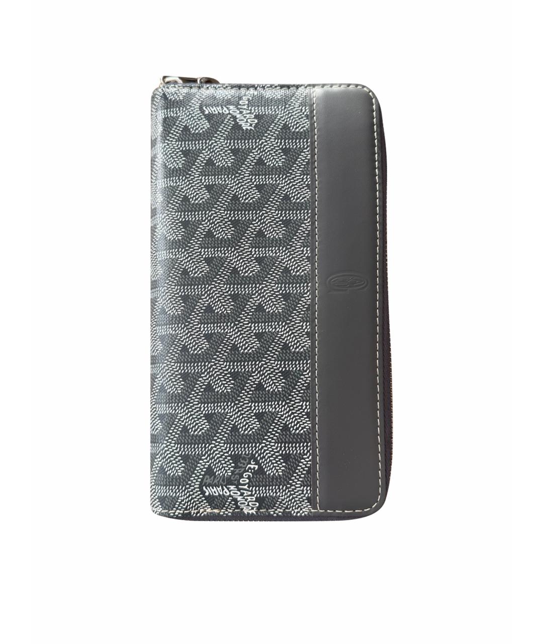 GOYARD Серый кожаный кошелек, фото 1