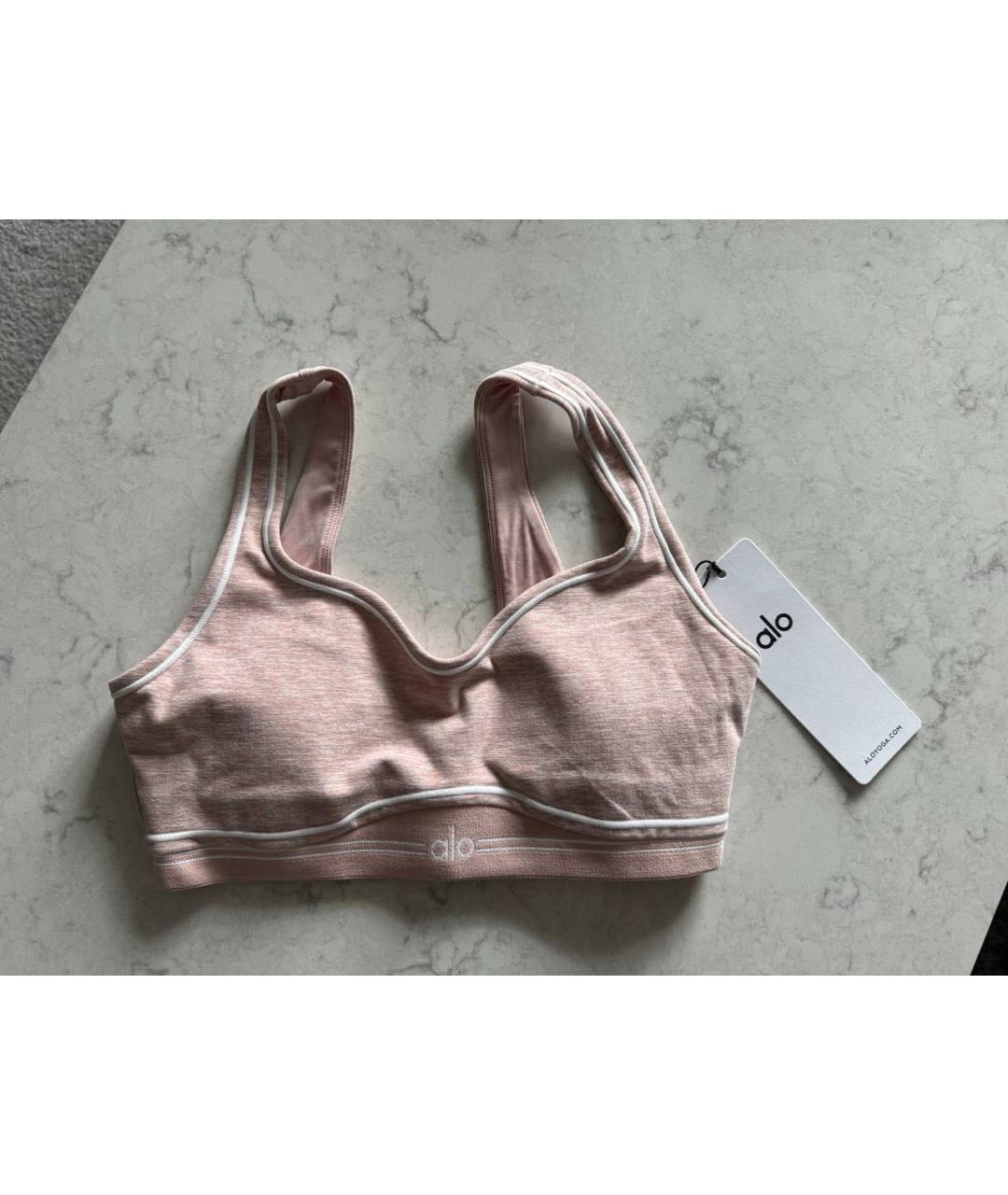 ALO YOGA Розовый хлопковый спортивные костюмы, фото 2