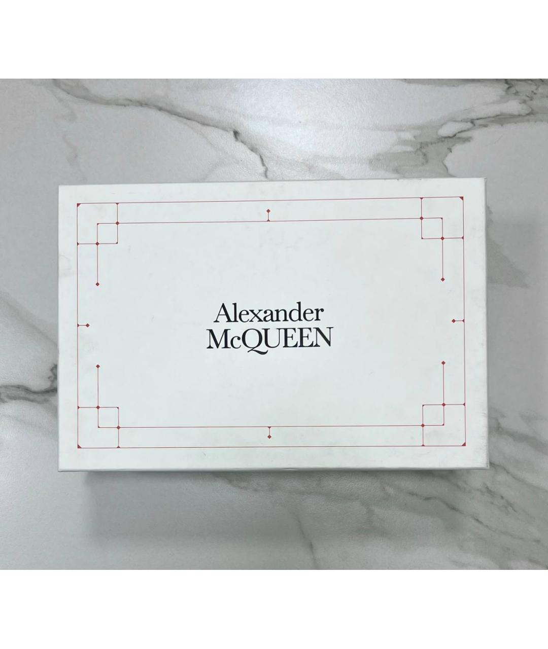 ALEXANDER MCQUEEN Белые кожаные низкие кроссовки / кеды, фото 8