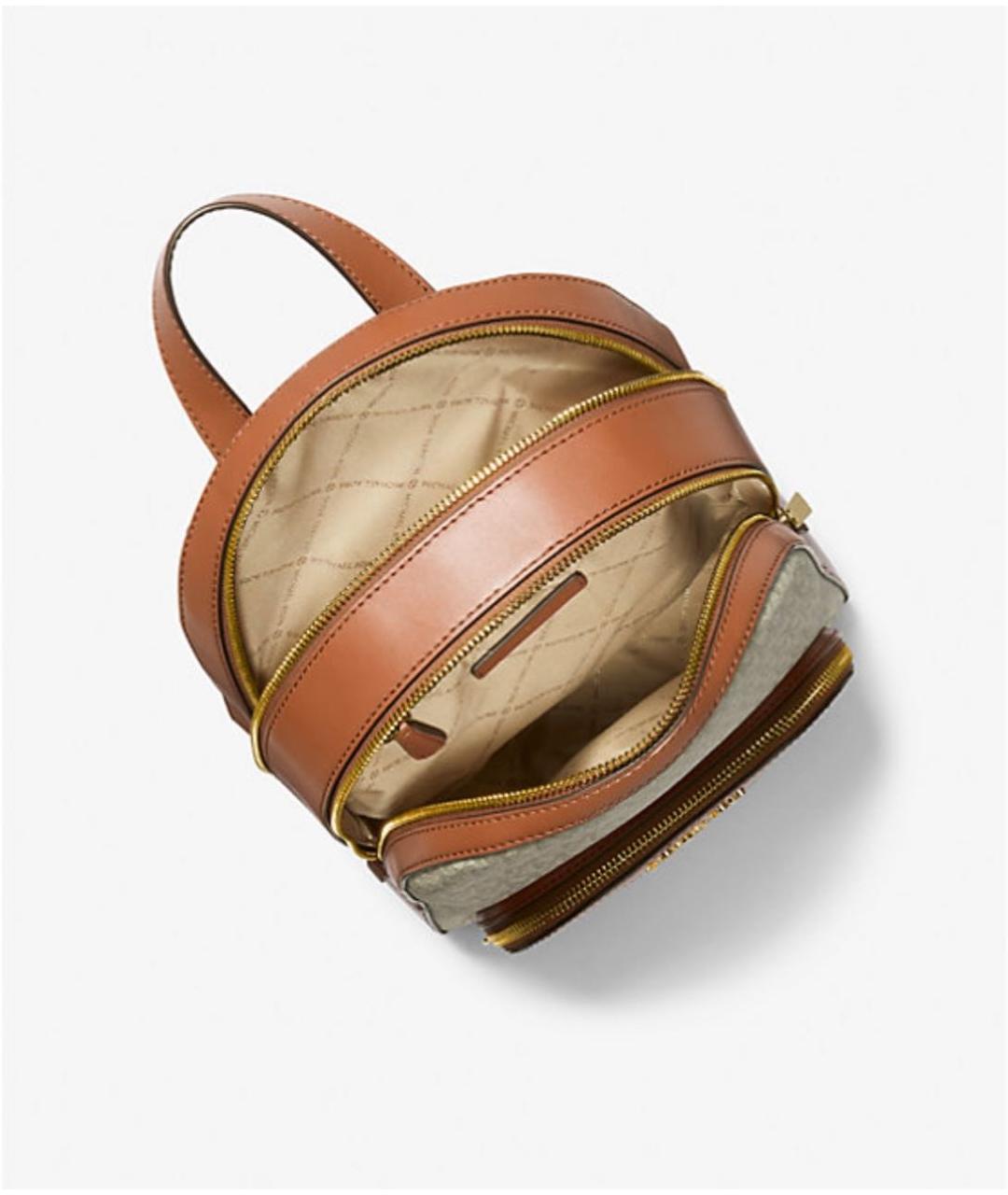MICHAEL KORS Белый рюкзак из искусственной кожи, фото 2