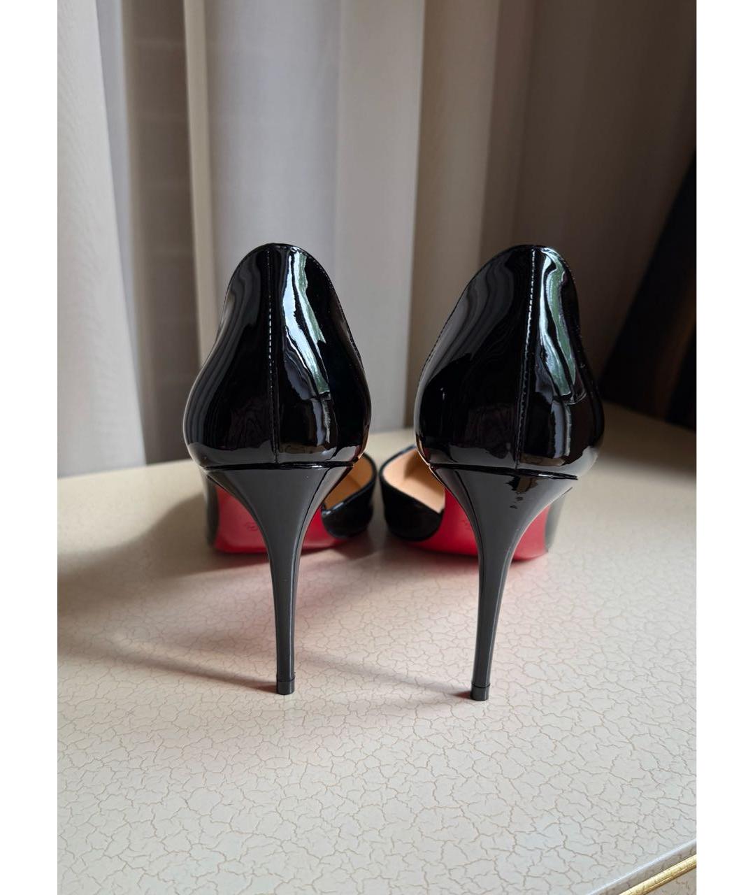 CHRISTIAN LOUBOUTIN Черные туфли из лакированной кожи, фото 3