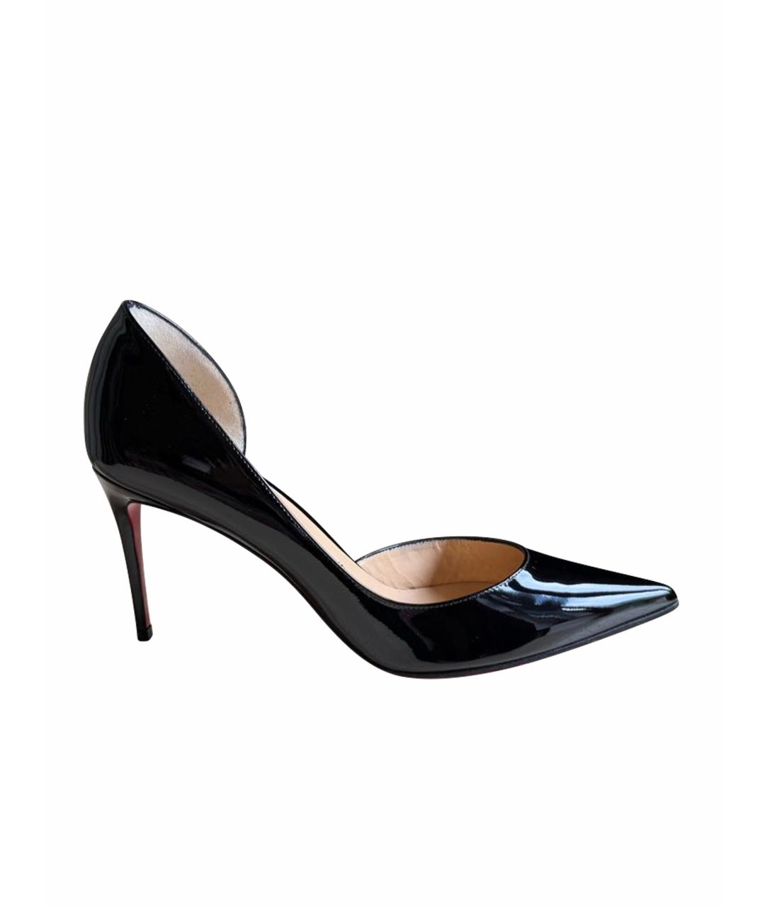 CHRISTIAN LOUBOUTIN Черные туфли из лакированной кожи, фото 1
