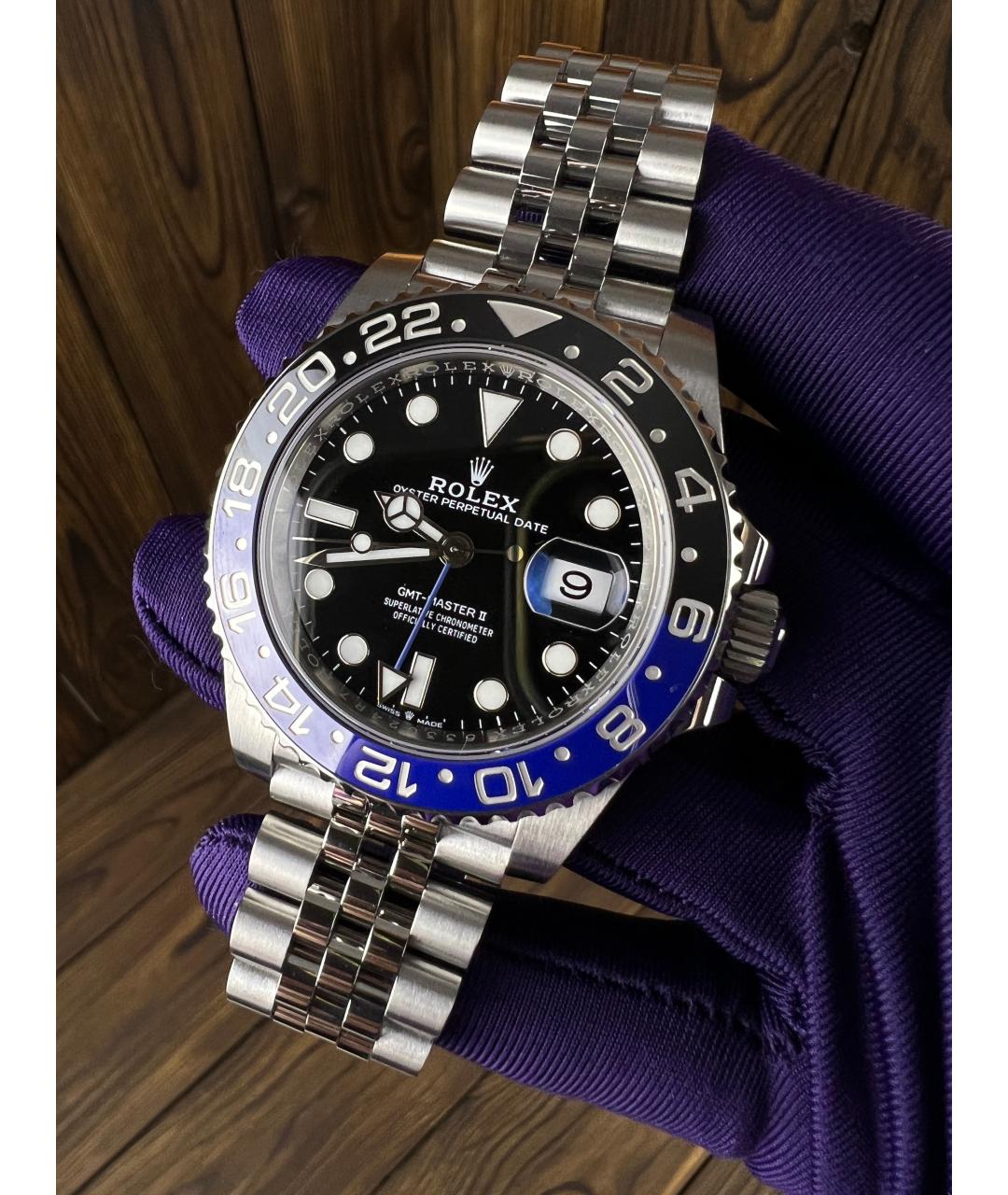ROLEX Темно-синие часы, фото 3