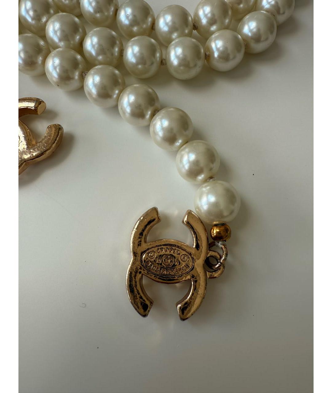 CHANEL Белое колье, фото 5
