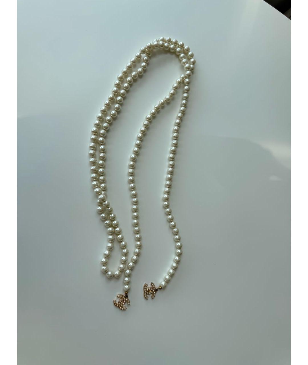 CHANEL Белое колье, фото 2