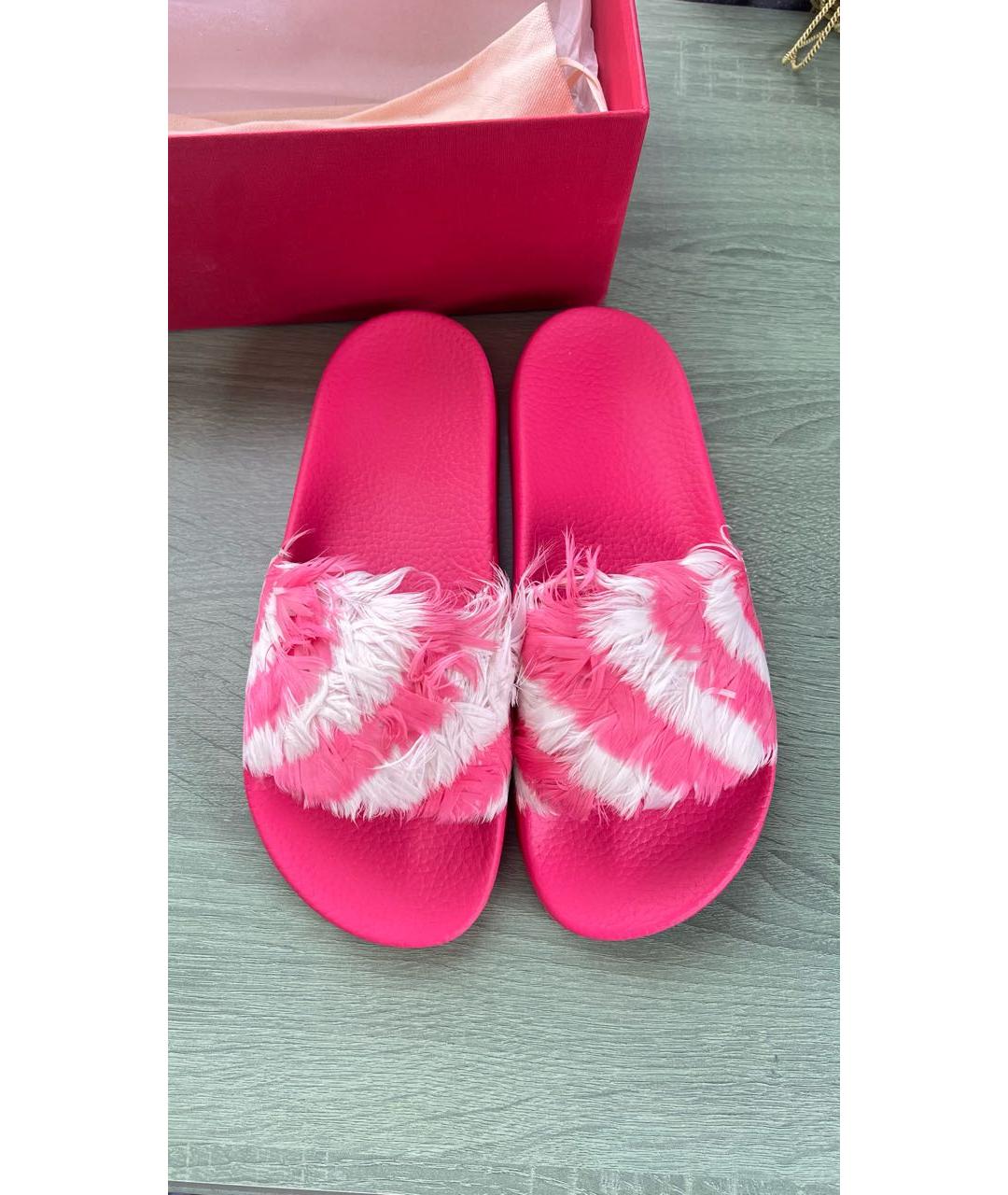 VALENTINO Розовые шлепанцы, фото 2