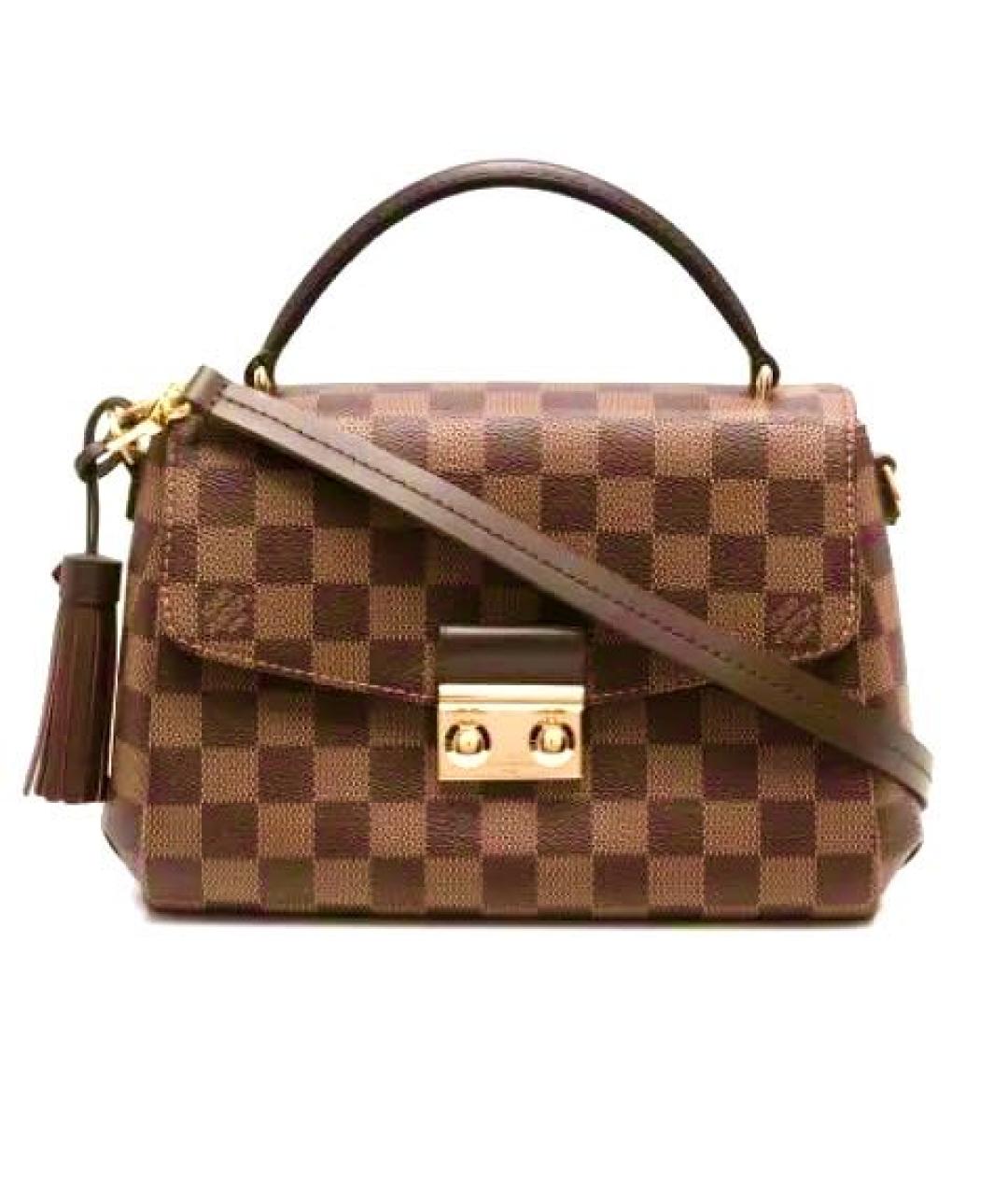 LOUIS VUITTON Коричневая кожаная сумка через плечо, фото 1
