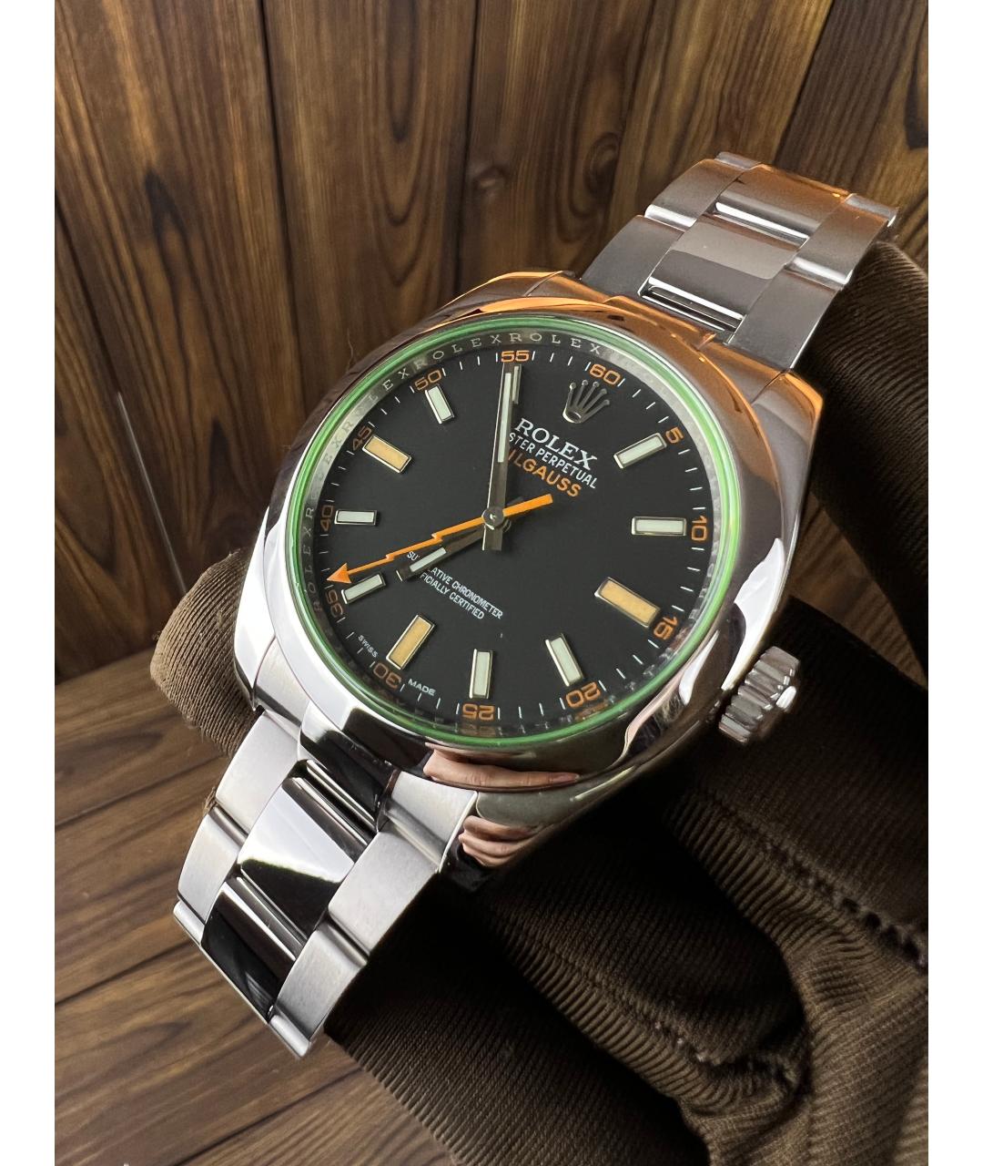 ROLEX Черные часы, фото 3