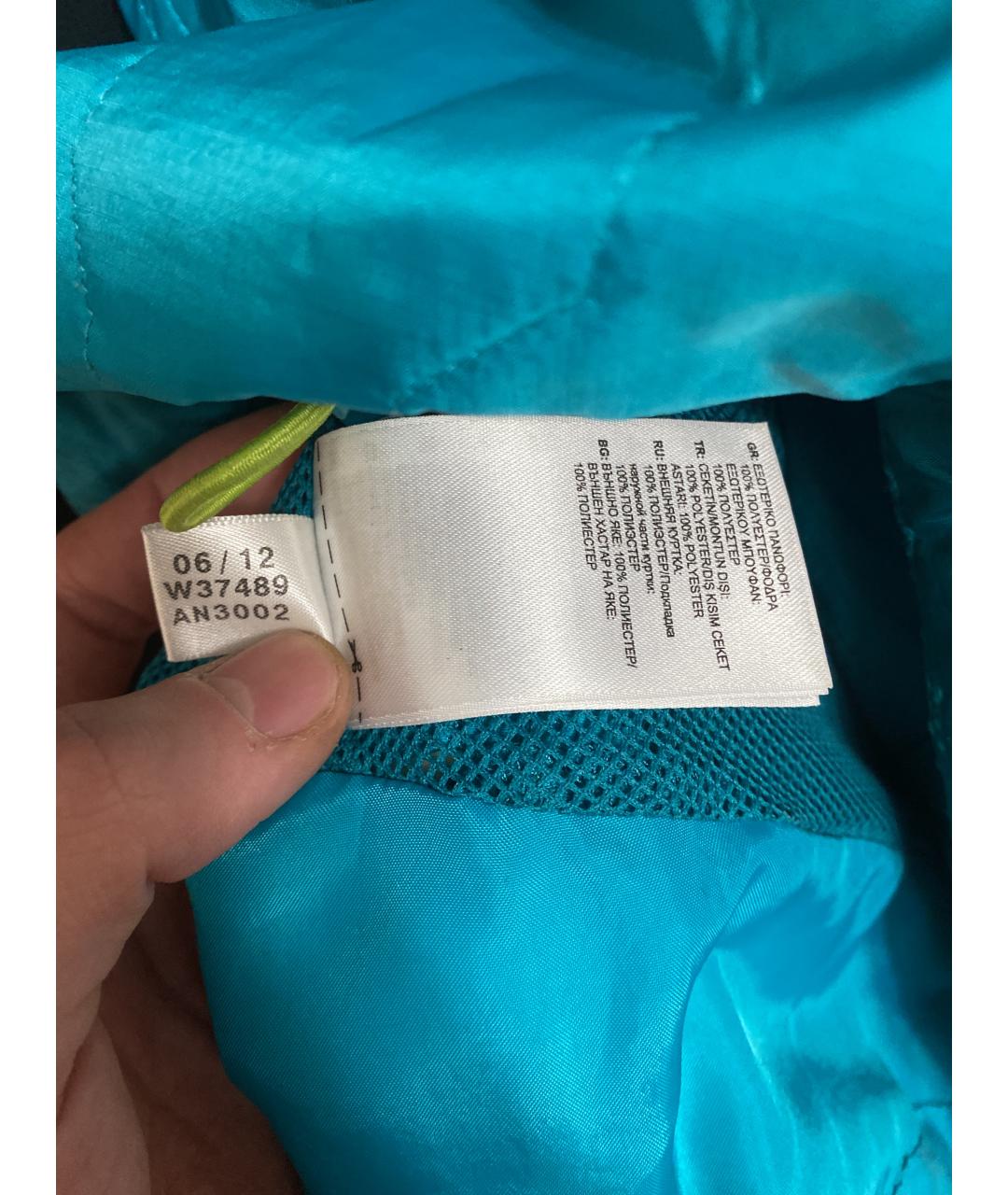 ADIDAS Бирюзовая полиэстеровая куртка, фото 8