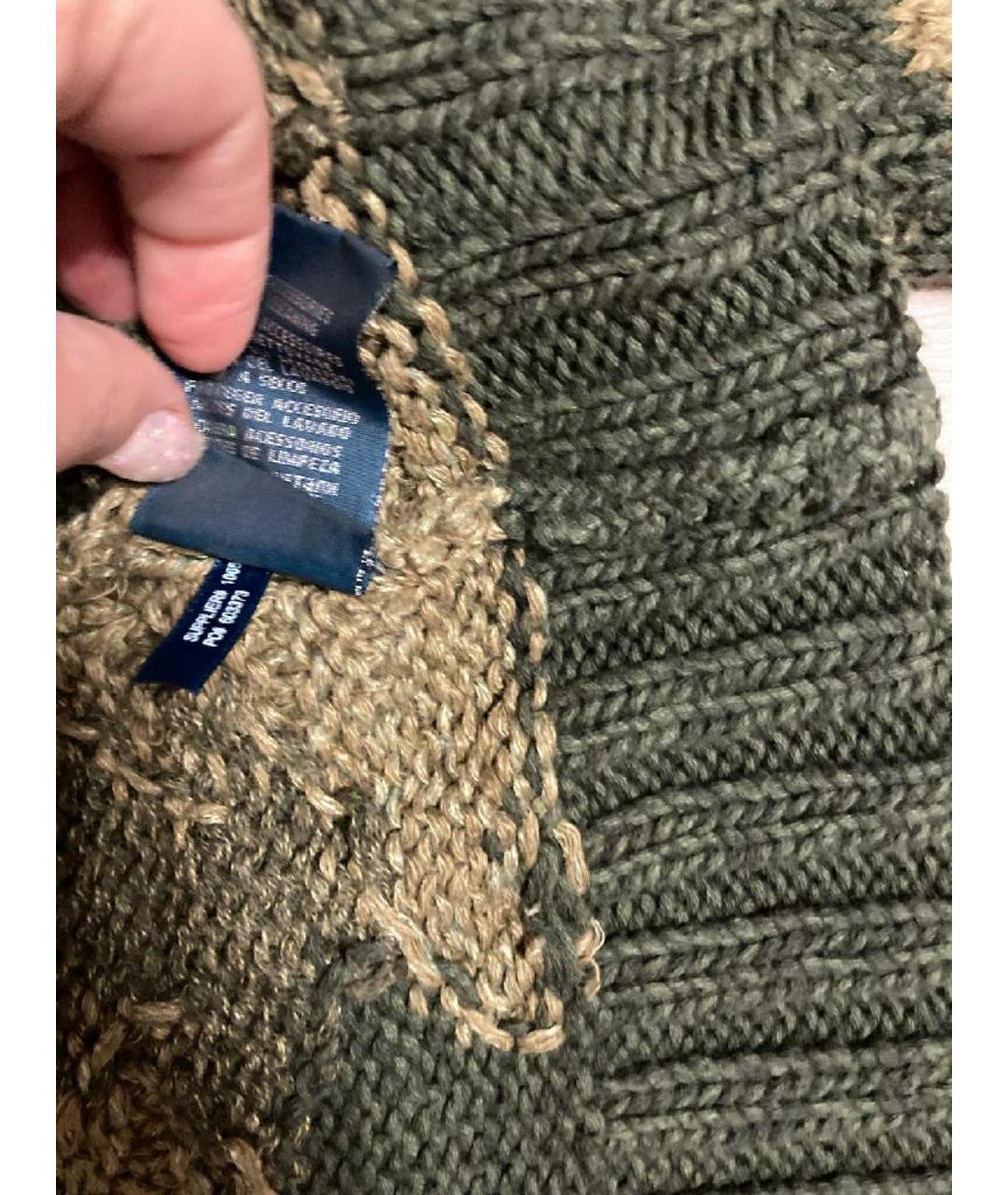 POLO RALPH LAUREN Хаки хлопковый кардиган, фото 8