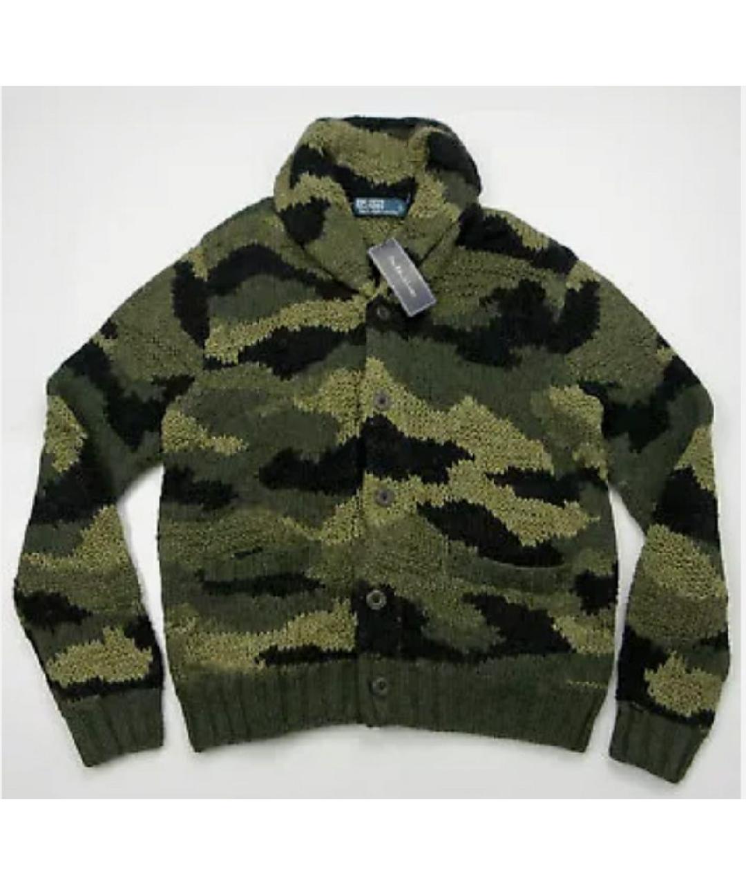 POLO RALPH LAUREN Хаки хлопковый кардиган, фото 9