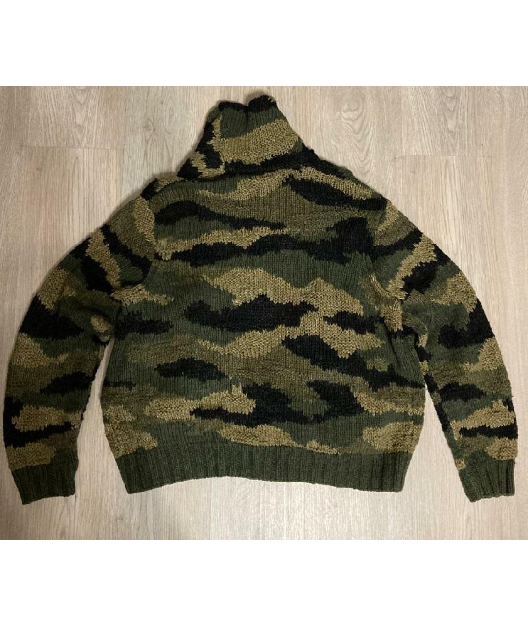 POLO RALPH LAUREN Хаки хлопковый кардиган, фото 6
