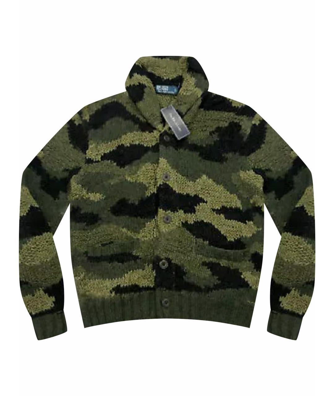 POLO RALPH LAUREN Хаки хлопковый кардиган, фото 1