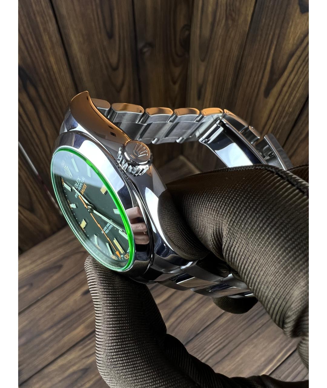 ROLEX Черные часы, фото 4