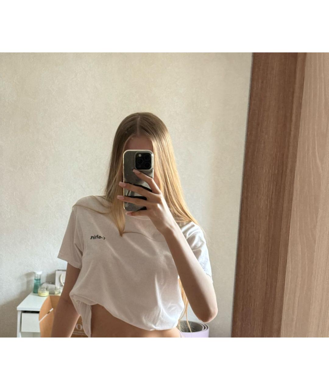 VETEMENTS Белая хлопковая футболка, фото 6