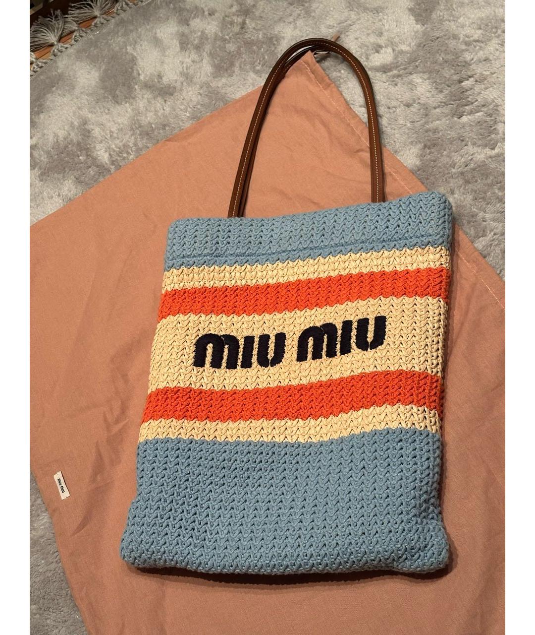 MIU MIU Мульти тканевая поясная сумка, фото 5