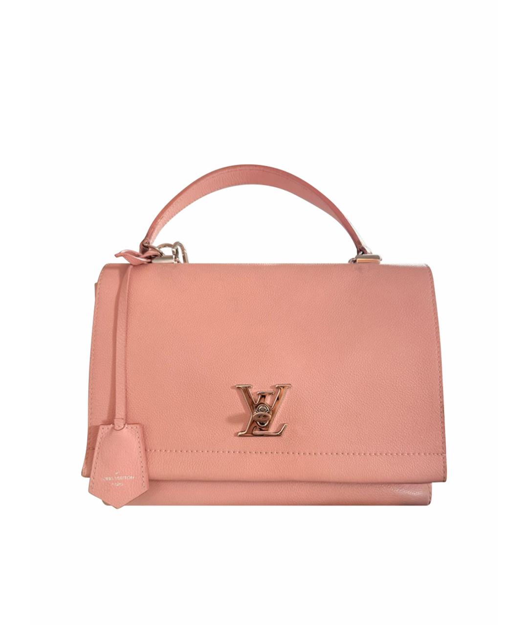LOUIS VUITTON Розовая кожаная сумка тоут, фото 1