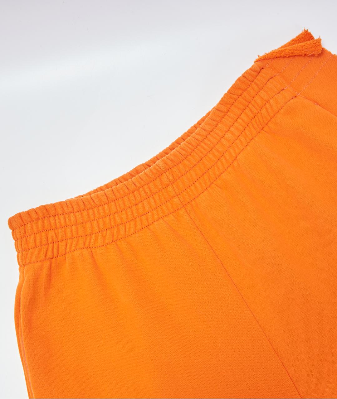 MM6 MAISON MARGIELA Оранжевое хлопковые брюки широкие, фото 3