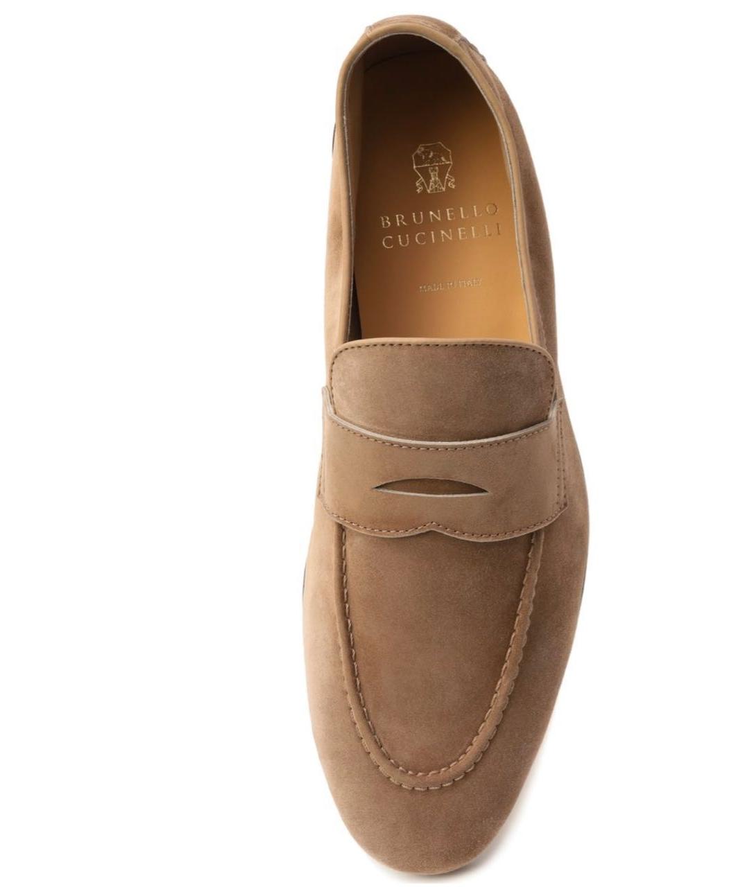 BRUNELLO CUCINELLI Бежевые лоферы, фото 3