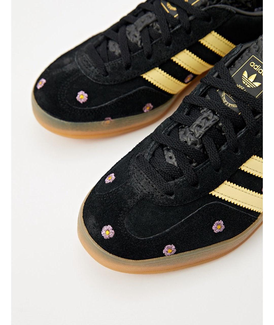 ADIDAS Черные замшевые кроссовки, фото 4