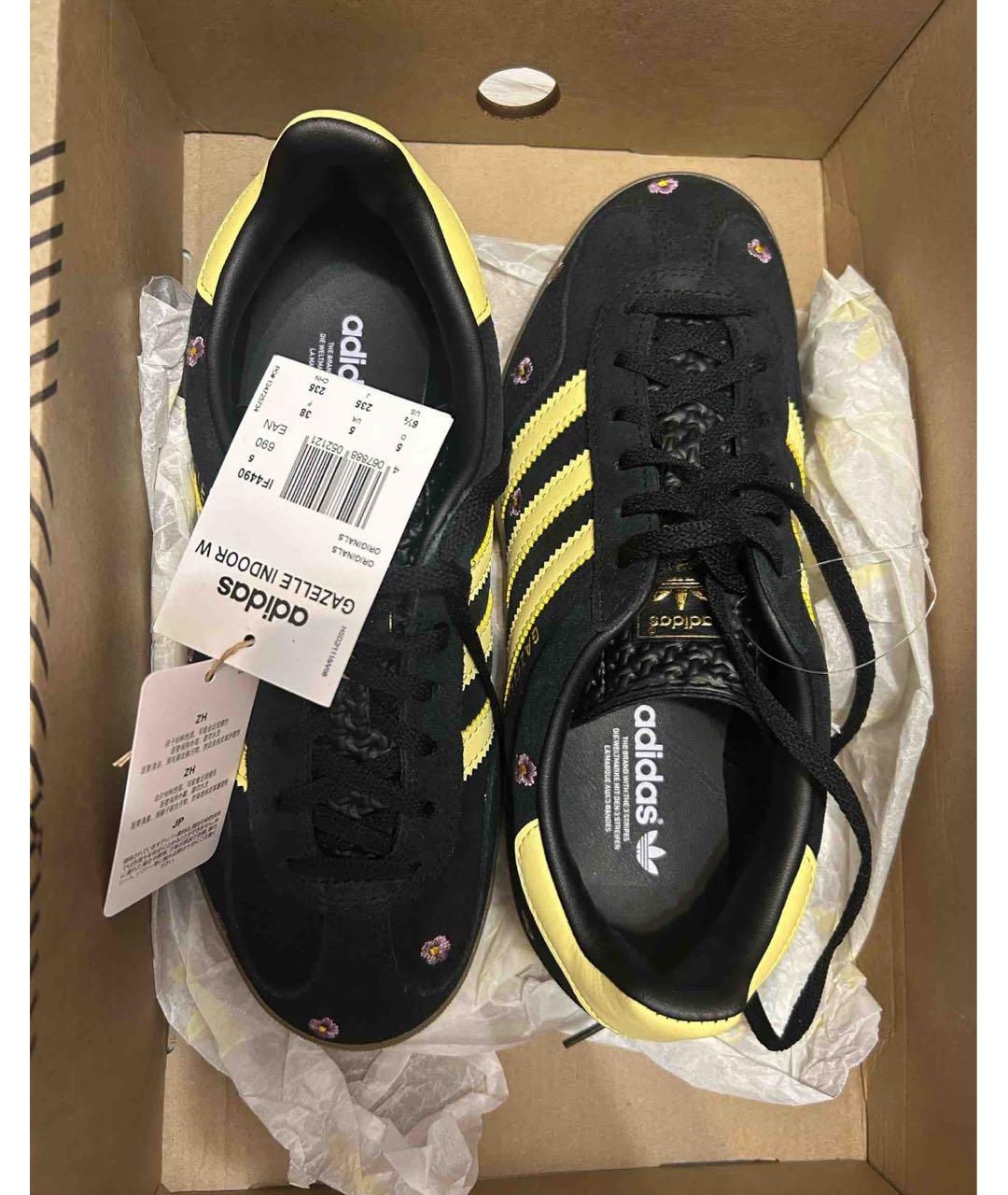 ADIDAS Черные замшевые кроссовки, фото 3