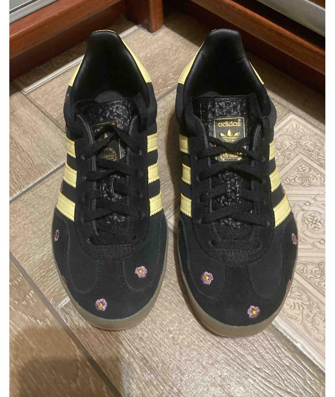 ADIDAS Черные замшевые кроссовки, фото 2