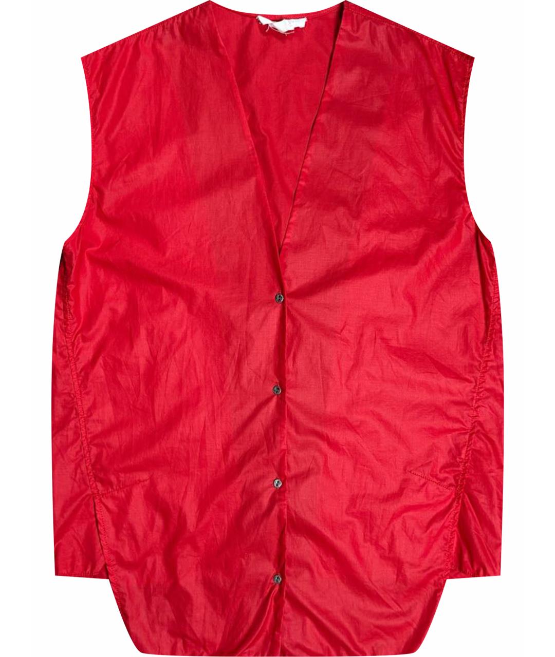 HELMUT LANG Красная хлопковая блузы, фото 1