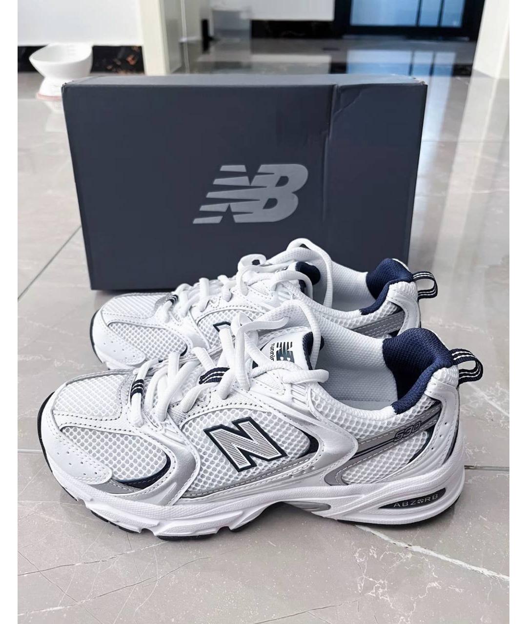 NEW BALANCE Белые низкие кроссовки / кеды, фото 2