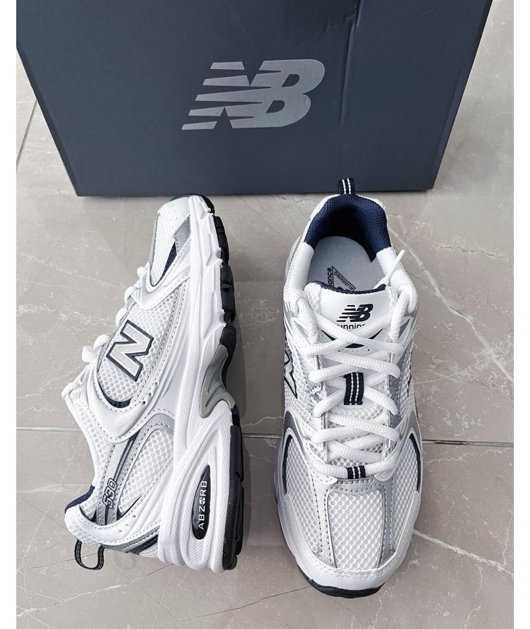 NEW BALANCE Белые низкие кроссовки / кеды, фото 4