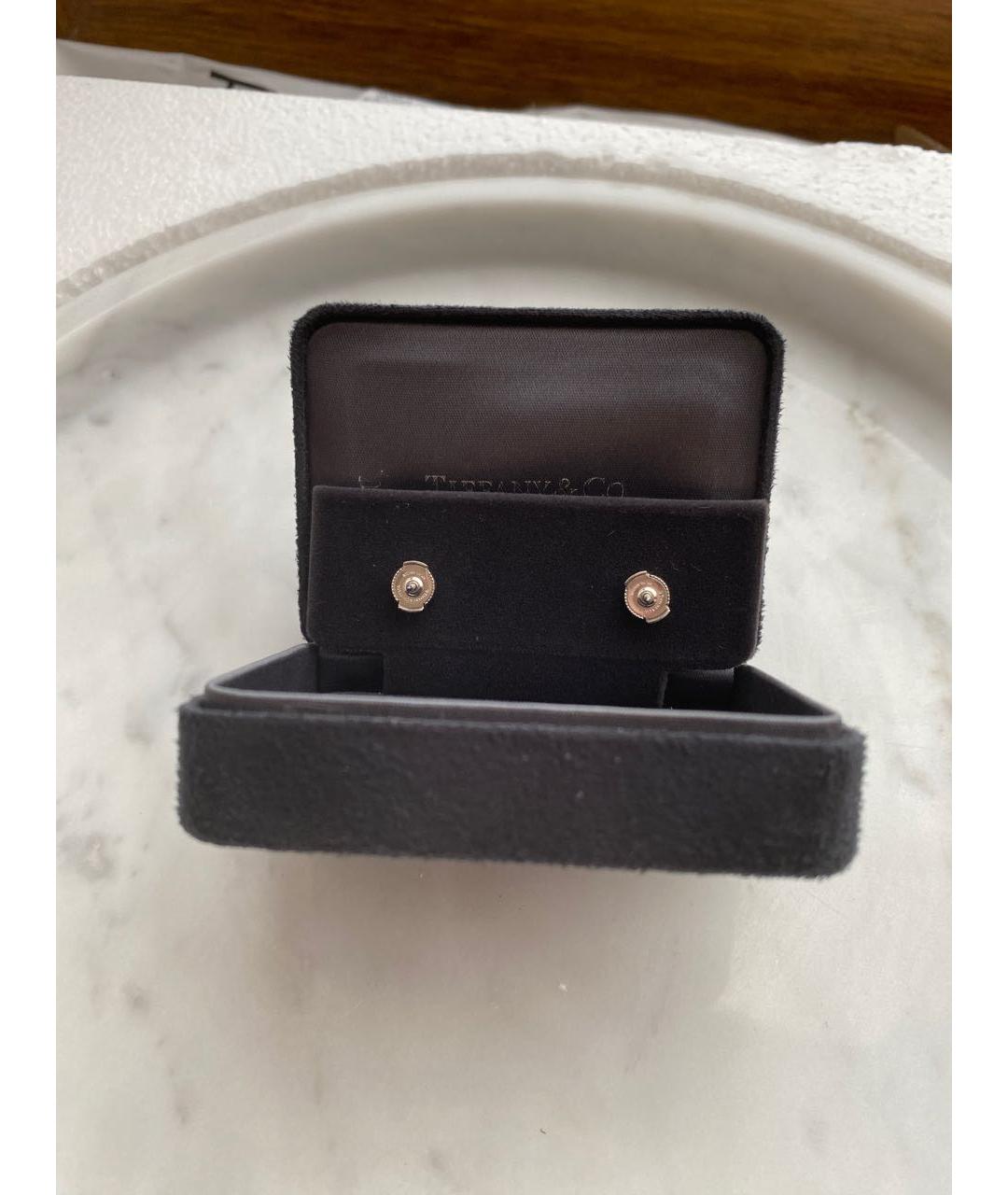 TIFFANY&CO Голубые платиновые серьги, фото 3