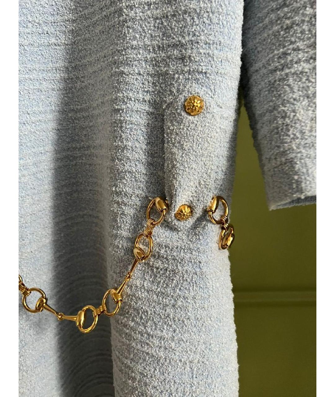 GUCCI Серое хлопковое повседневное платье, фото 9