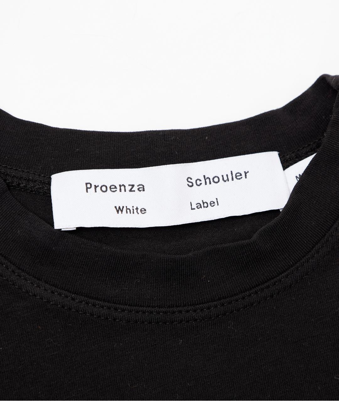 PROENZA SCHOULER Черная хлопковая футболка, фото 4