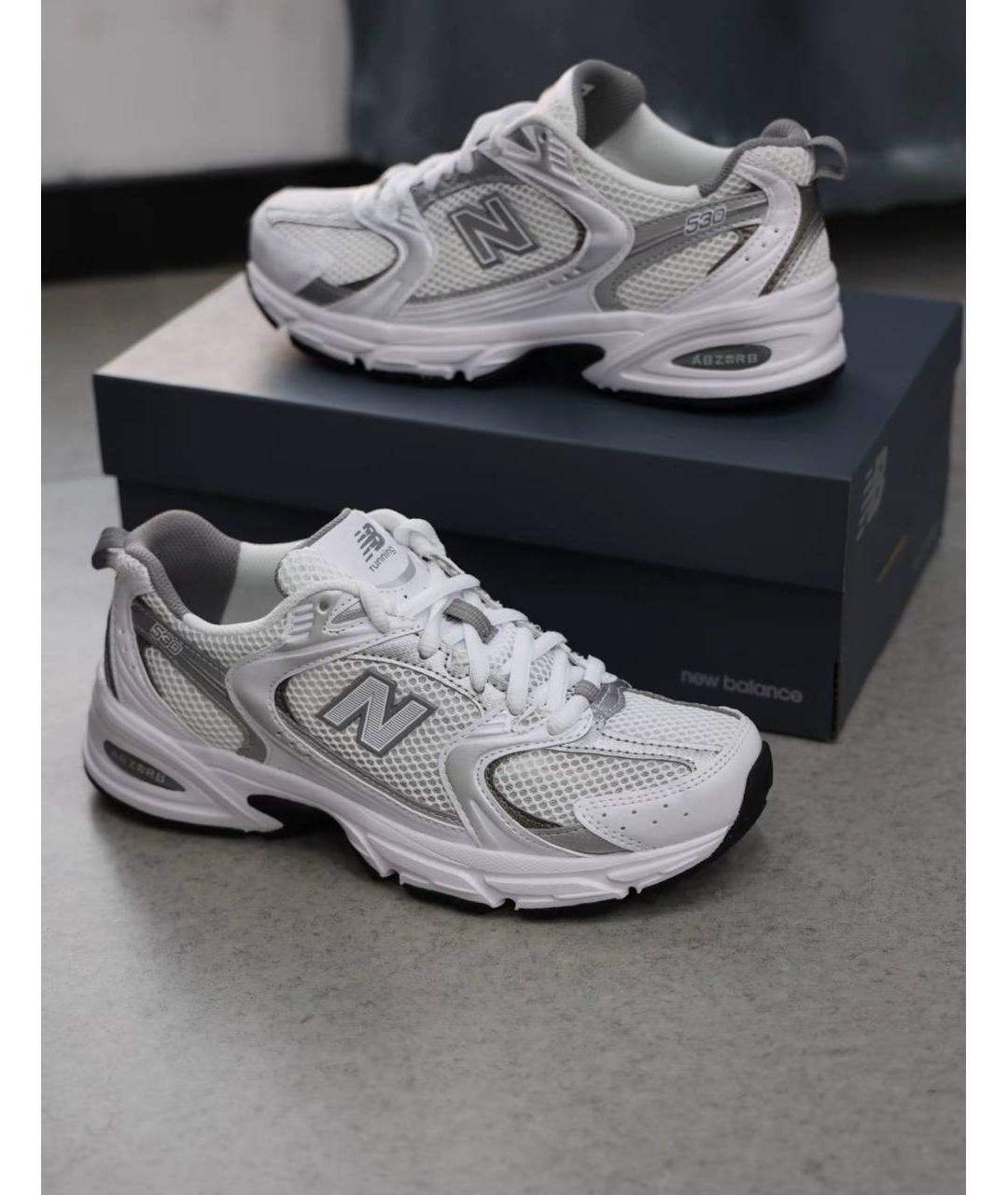 NEW BALANCE Серые низкие кроссовки / кеды, фото 4