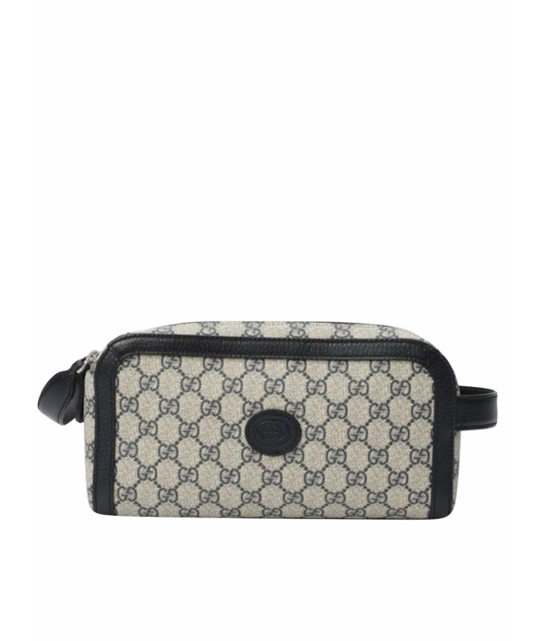 GUCCI Серая барсетка, фото 1