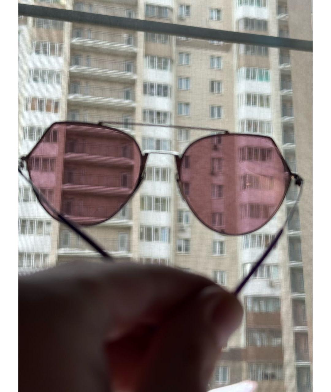 FENDI Розовые металлические солнцезащитные очки, фото 7