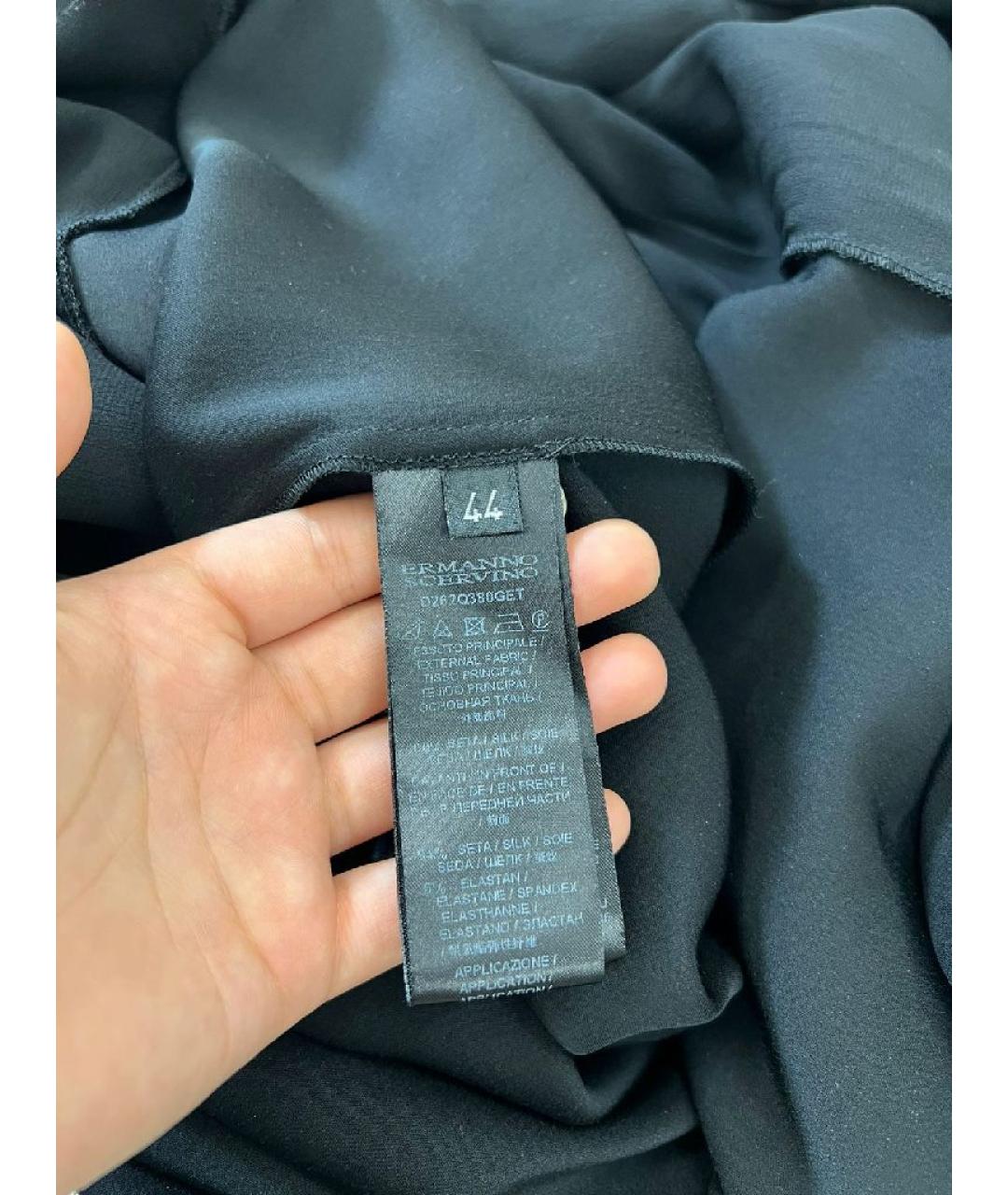 ERMANNO SCERVINO Черное полиэстеровое повседневное платье, фото 9