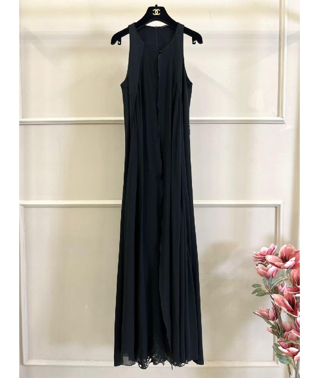 ERMANNO SCERVINO Черное полиэстеровое повседневное платье, фото 10
