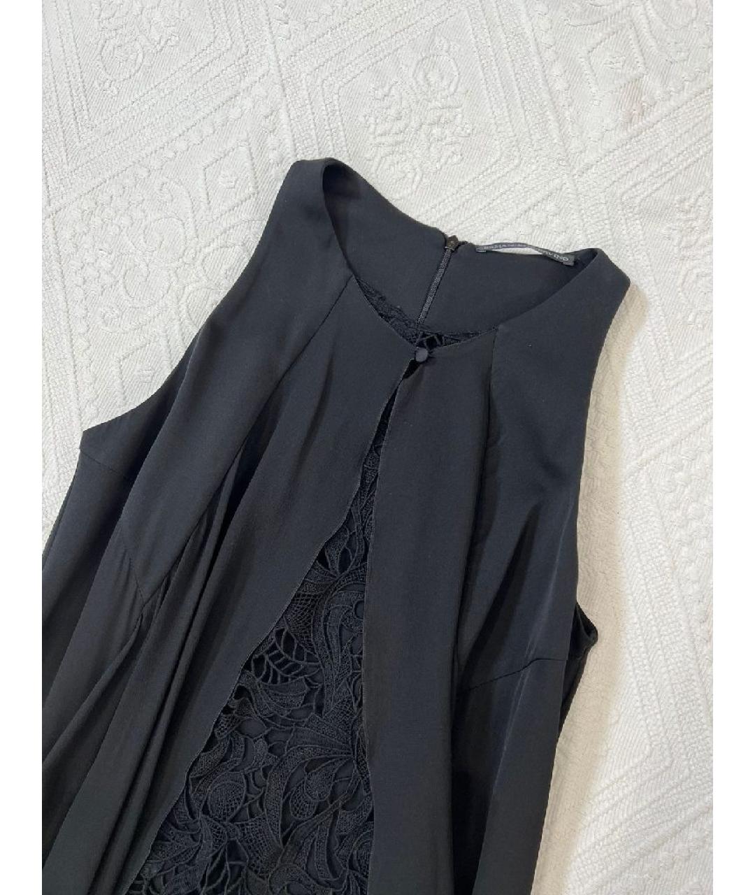 ERMANNO SCERVINO Черное полиэстеровое повседневное платье, фото 3