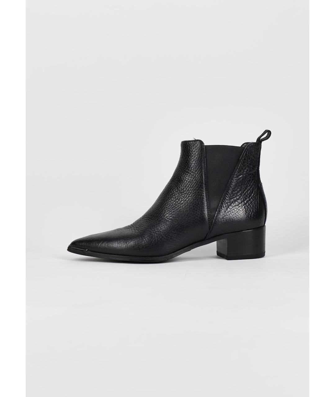 ACNE STUDIOS Черные кожаные ботильоны, фото 7