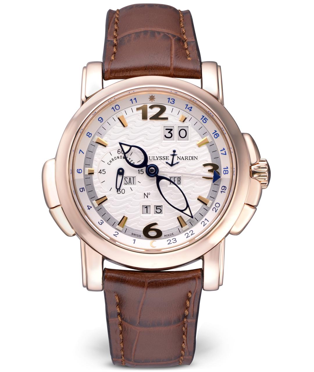 Ulysse Nardin Золотые часы из розового золота, фото 8